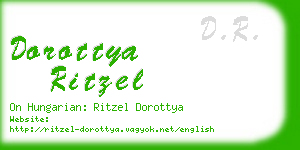 dorottya ritzel business card
